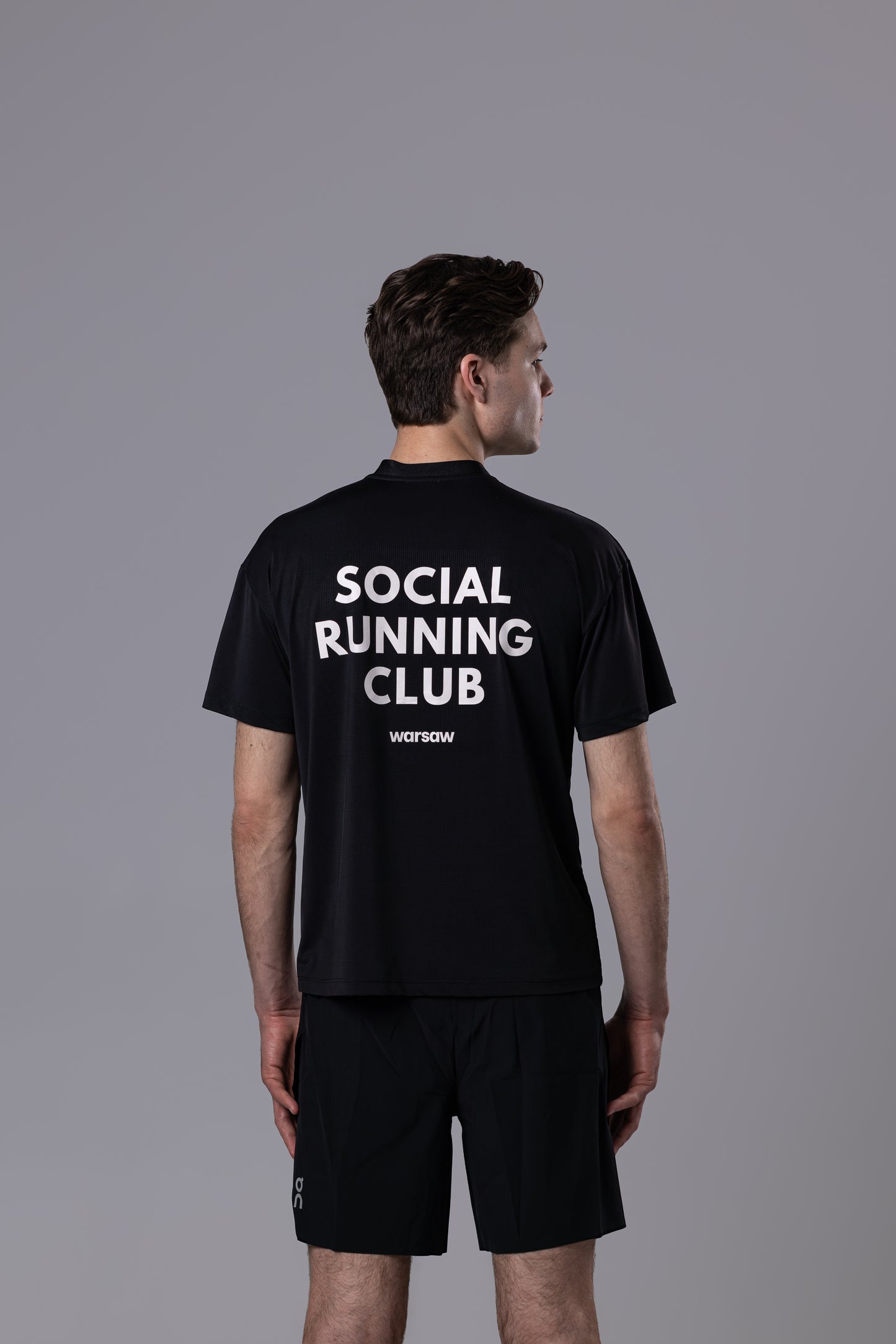 omi athletics x Social Running Club T-Shirt black