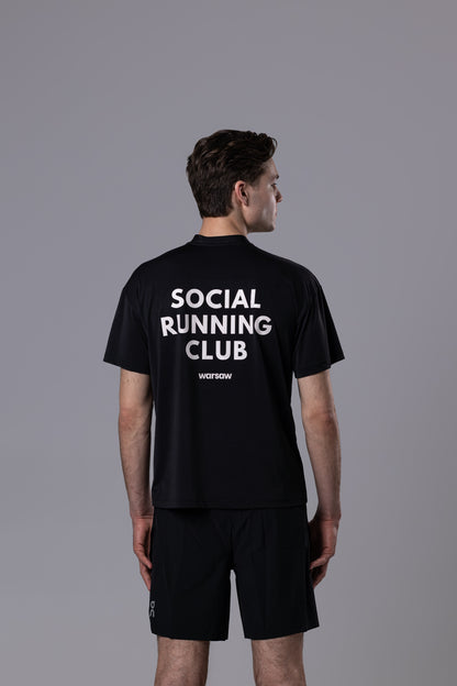 omi athletics x Social Running Club T-Shirt black