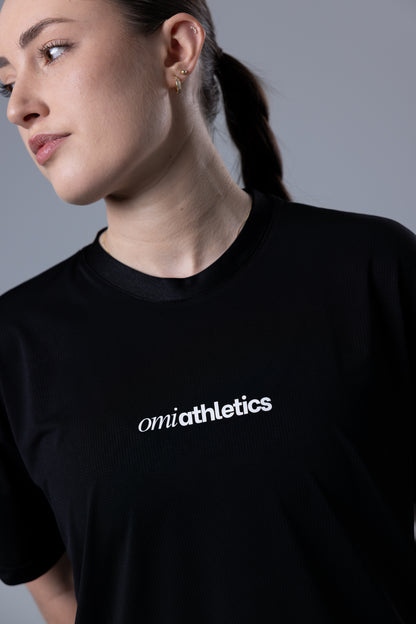 omi athletics x Social Running Club T-Shirt black